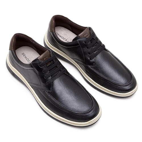 Sapato Maculino "Democrata" Easy Leave - Caixa com 6 pares - Preto - Atacado