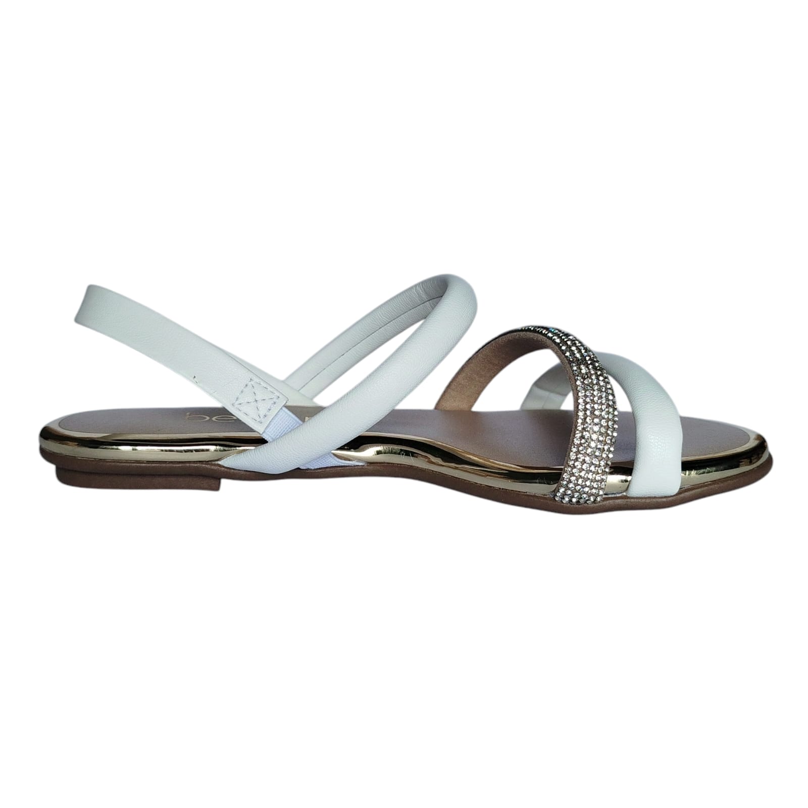 Sandália Beira Rio Caixa C/8 (33-39) 8367.641 Branco 99/Cristal 24585 1