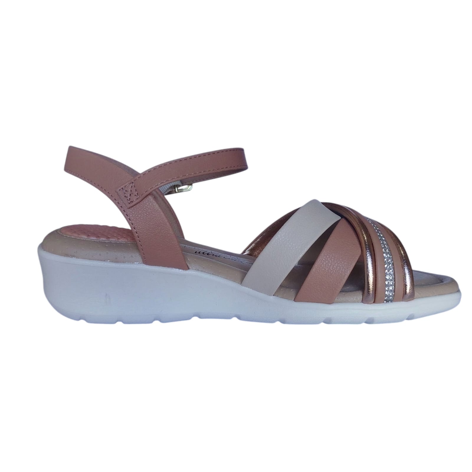 Sandália Modare Caixa C/8 (34-40) 7190.102 Ouro Rosado/N/Cristal 98402 1