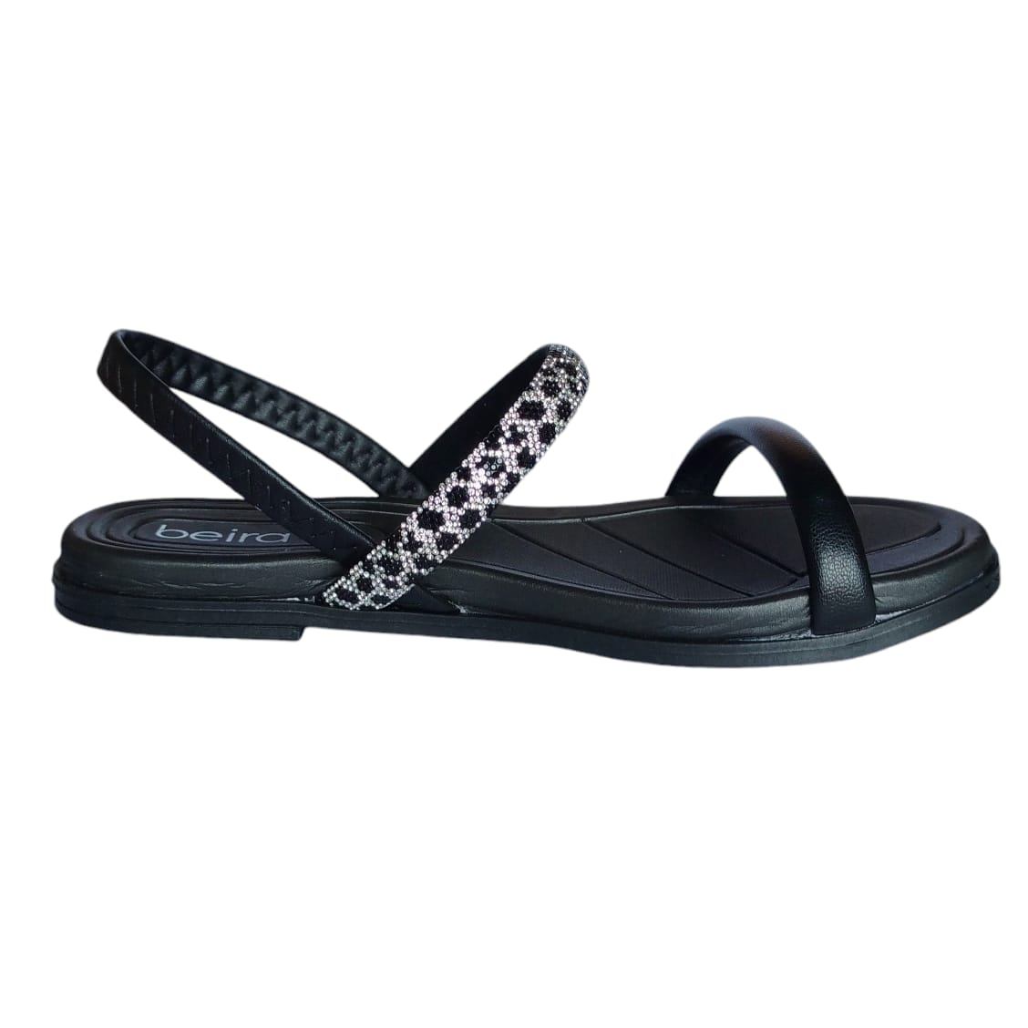 Sandália Beira Rio Caixa C/8 (33-39) 8507.103 Preto 01/Cristal/Preto 98686 1
