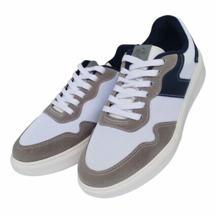 Tênis BRsport Caixa C/12 (37-42) Cor-Branco/Cinza/Marinho 1