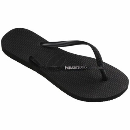 Chinelo Havainas Slim Glitter Feminino - Caixa com 12 pares - Preto - Atacado 1