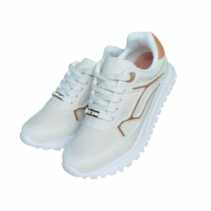 Tênis Vizzano Feminino - Cor Branco off/Camel - Caixa com 8 Pares -Atacado 1