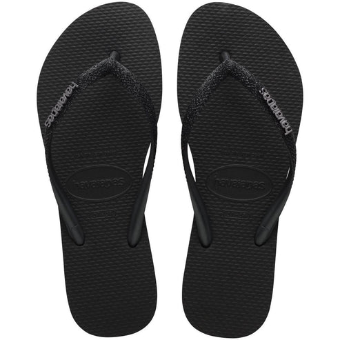 Chinelo Havainas Slim Glitter Feminino - Caixa com 12 pares - Preto - Atacado 1