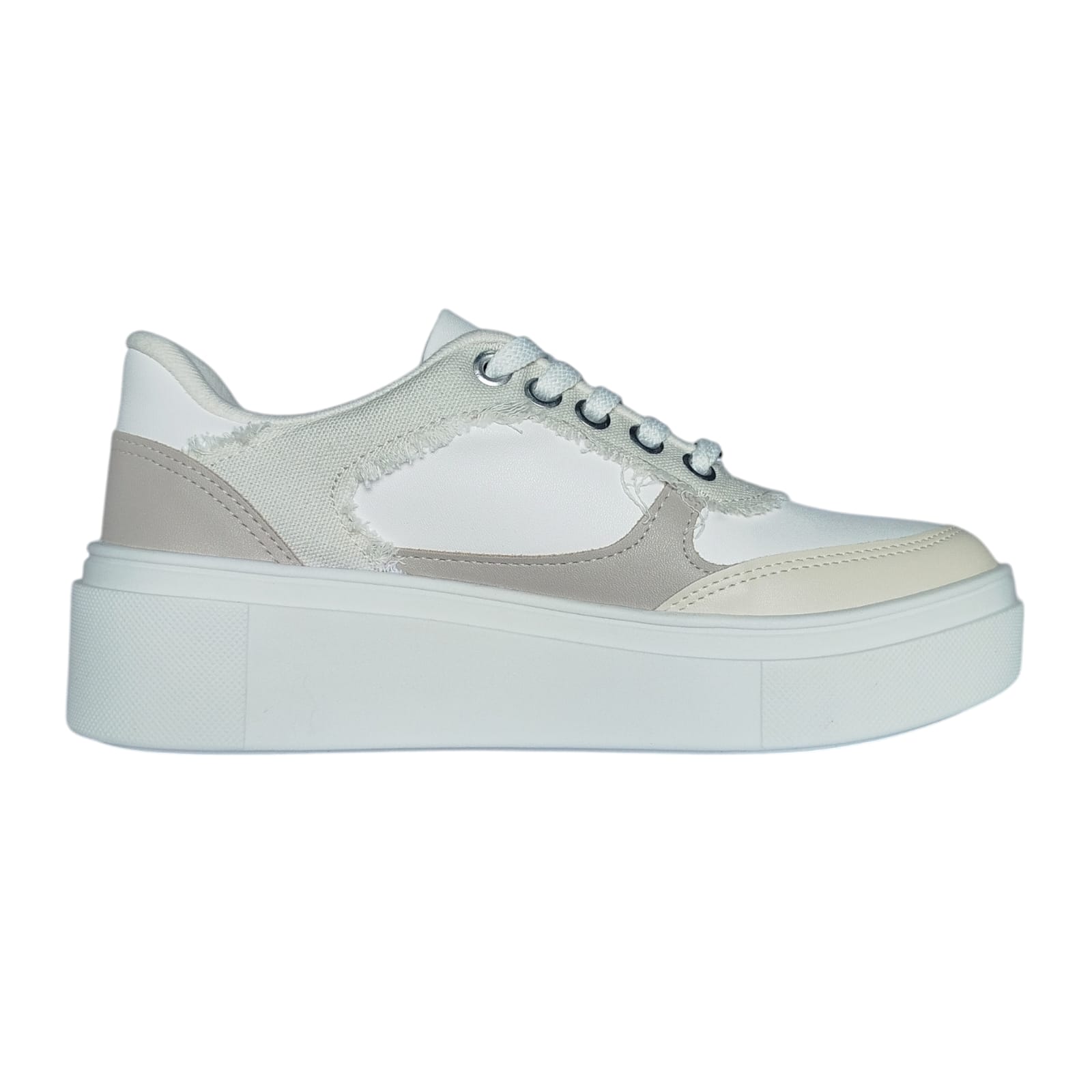 Tênis Vizzano Caixa C/12 (33-40) Cor-99789 Branco/Branco/Cinza 1