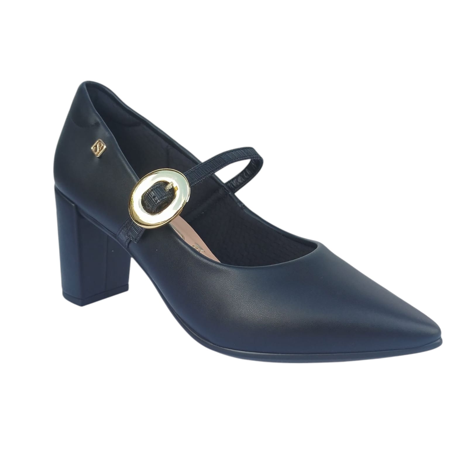 Sapato Santinelli Caixa C/12 (34-39) Salto Bloco Cor-Preto/Preto 1