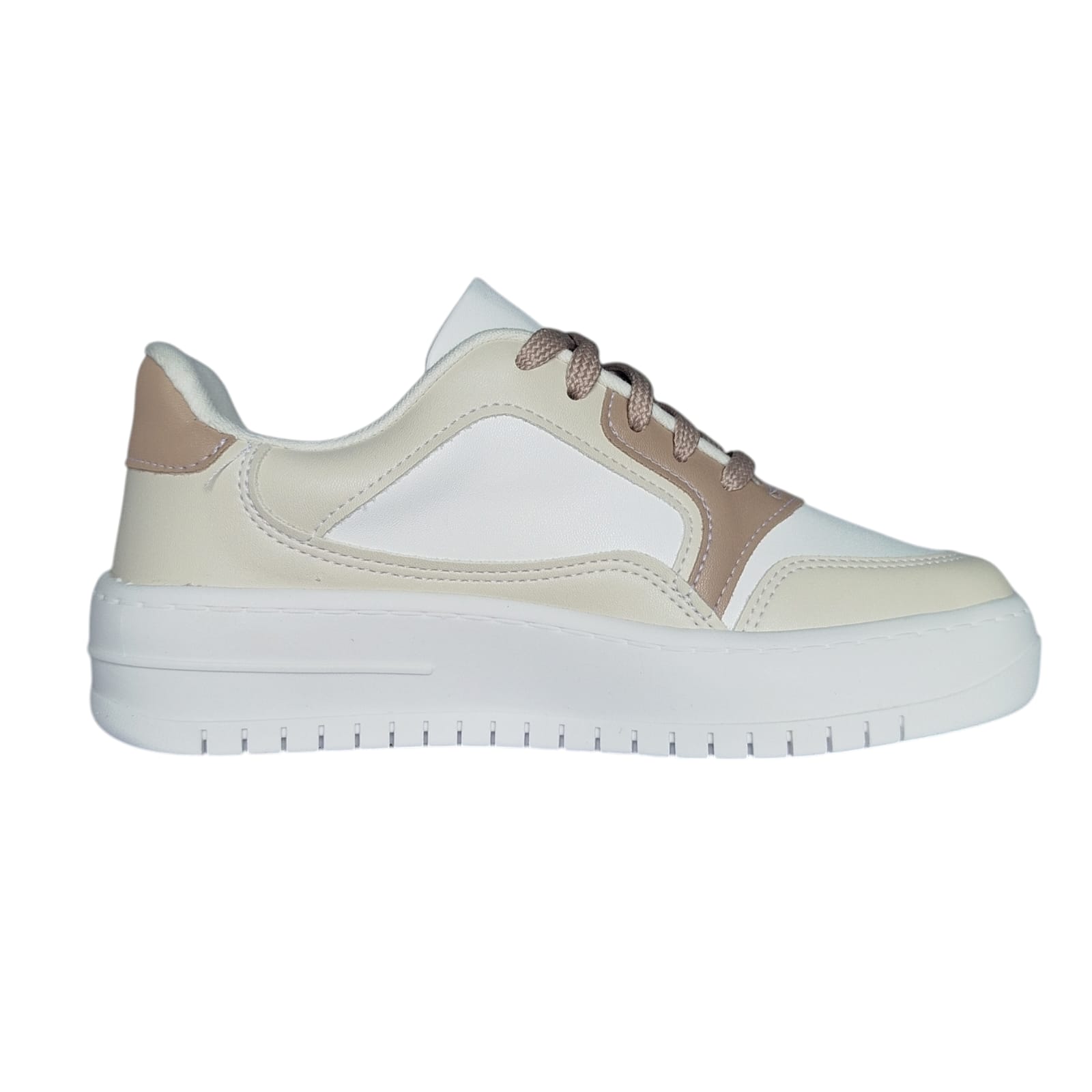 Tênis Vizzano Caixa C/8 (34-38) Cor-69606 Branco/Branco/Bege 1